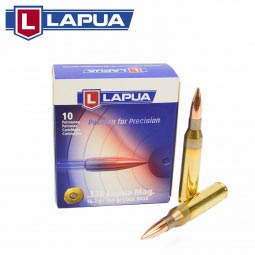 Lapua LOCK BASE 338 Lapua Mag 250gr. FMJBT Ammunition, 10 Round Box