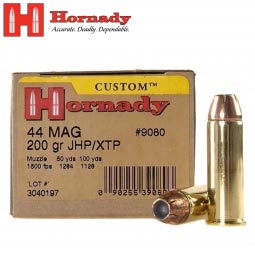 Hornady Custom 44 Rem Mag 200gr. XTP JHP, 20 Round Box