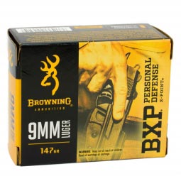 Browning BXP X-Point 9mm Luger 147gr. JHP Ammunition, 20 Round Box