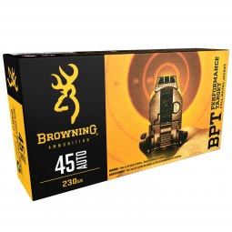 Browning BPT .45 ACP 230gr. FMJ Ammunition, 50 Round Box