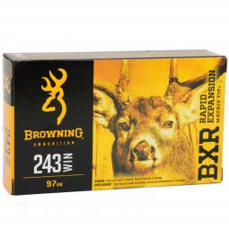 Browning BXR .243 Win 97gr. Matrix Tip Ammunition, 20 Round Box