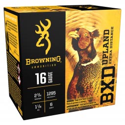 Browning Upland BXD 16ga. 2-3/4" 1-1/8oz #6 Shot, 25 Round Box