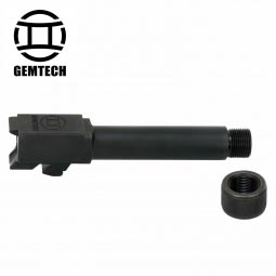 Gemtech 9mm Extended and Threaded Barrel with Thread Protector for Glock 26, 1/2-28