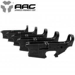 AAC Stripped AR-15 Lower Receiver, 300 Blackout, 5 Pack