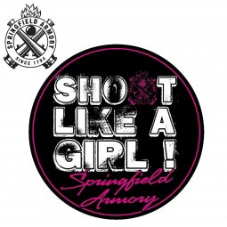 Springfield Armory "Shoot Like A Girl" Sticker