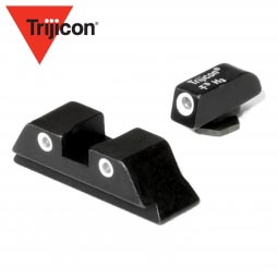 Trijicon Bright and Tough Night Sight Set for Glock Pistols, Orange Rear Lamps