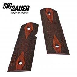 Sig Sauer 1911 Compact with Magwell Rosewood Grips