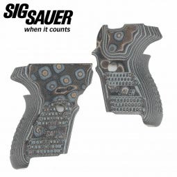 Sig Sauer P224 G10 Piranha Grip Set, Black/Gray