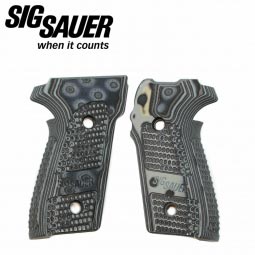 Sig Sauer P228 / P229 G10 Pirahna Grips, Black Gray