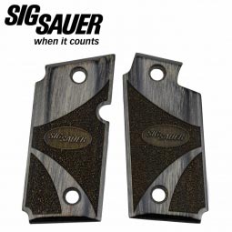 Sig Sauer P238 Ambidextrous Blackwood Grip Set, Stippled