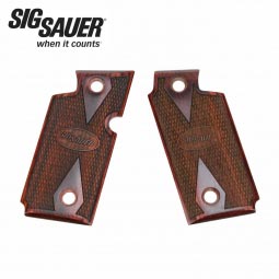 Sig Sauer P238 Grip Set, Rosewood Ambi Checkered