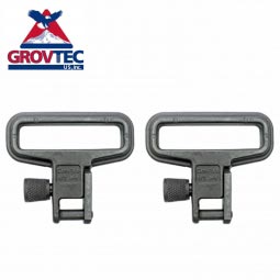 GrovTec Mil-Force Swivel Set, 1.25" Loops, Phosphate Finish