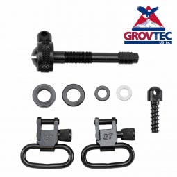 GrovTec Remington 742 ADL Swivel Set, 1" Loops, Black