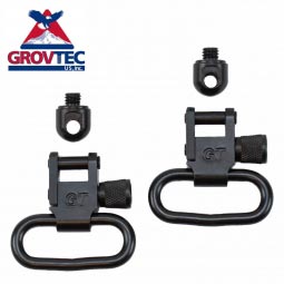 GrovTec Remington Nylon .22 Locking Swivel Set, 1" Loops, Black