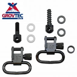 GrovTec Winchester 70A Locking Swivel Set, 1" Loops, Black