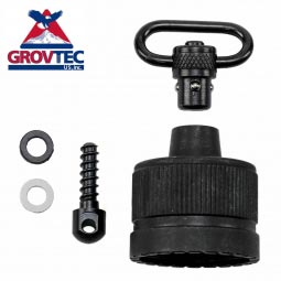 GrovTec Benelli SBE / SBE2 / M1 / M2 12ga. Push Button Magazine Cap, 1" Loop, Black