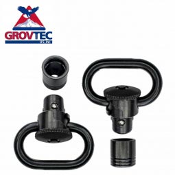 GrovTec Twist Lock Swivel Set, 1" Loops, Black