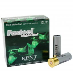 Kent Fasteel 12 Gauge 3" 1-1/8oz. #2 Shot, 25 Round Box