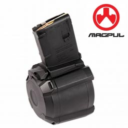 Magpul PMAG D-60 AR/M4 5.56x45mm NATO 60 Round Drum Magazine, Black