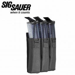 Sig Sauer MPX Triple Mag Pouch - Retention, Black