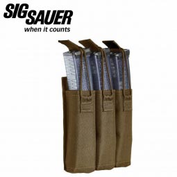 Sig Sauer MPX Triple Mag Pouch - Retention, Tan