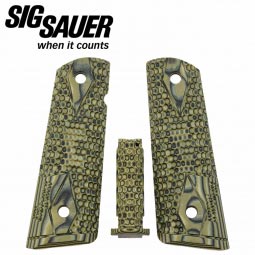 Sig Sauer 1911 Flat MS Housing G10 Grips, Green