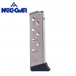 Mec-Gar Walther PP .32 Auto 8 Rd. Magazine, Finger Rest, Nickel