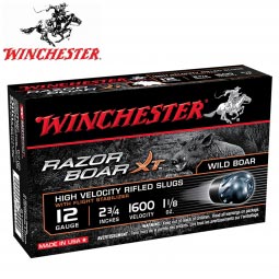 Winchester Razorback XT 12 Gauge 2-3/4" 1oz. Segmenting Slug, 5 Round Box