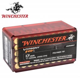 Winchester 17HMR Varmint HV 17gr. V-Max Ammunition, 50 Round Box