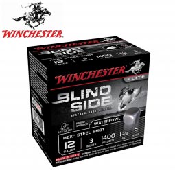 Winchester Blind Side 12 Gauge 3" 1-3/8oz. #3 Shot, 25 Round Box