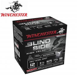 Winchester Blind Side HV 12 Gauge 3.5" 1-3/8oz. BB Shot, 25 Round Box