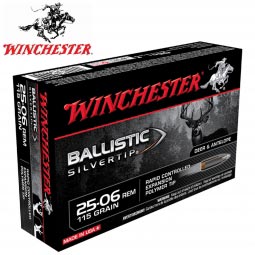 Winchester Ballistic Silvertip 25-06 Rem. 115gr. Ammunition, 20 Round Box