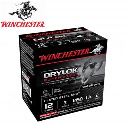 Winchester Drylok Super Steel HV 12 Gauge 3" 1-1/4oz. #2 Shot, 25 Round Box