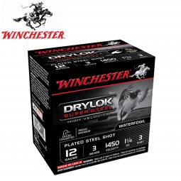 Winchester Drylok Super Steel HV 12 Gauge 3" 1-1/4"oz. #3 Shot, 25 Round Box