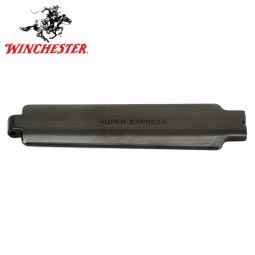 Winchester Model 70 2-Piece Magazine Floor Plate w/Hinge, L/A Super Express Blued