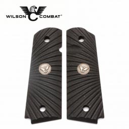 Wilson Combat 1911 Grips, Full Size, Black G10, Starburst Pattern