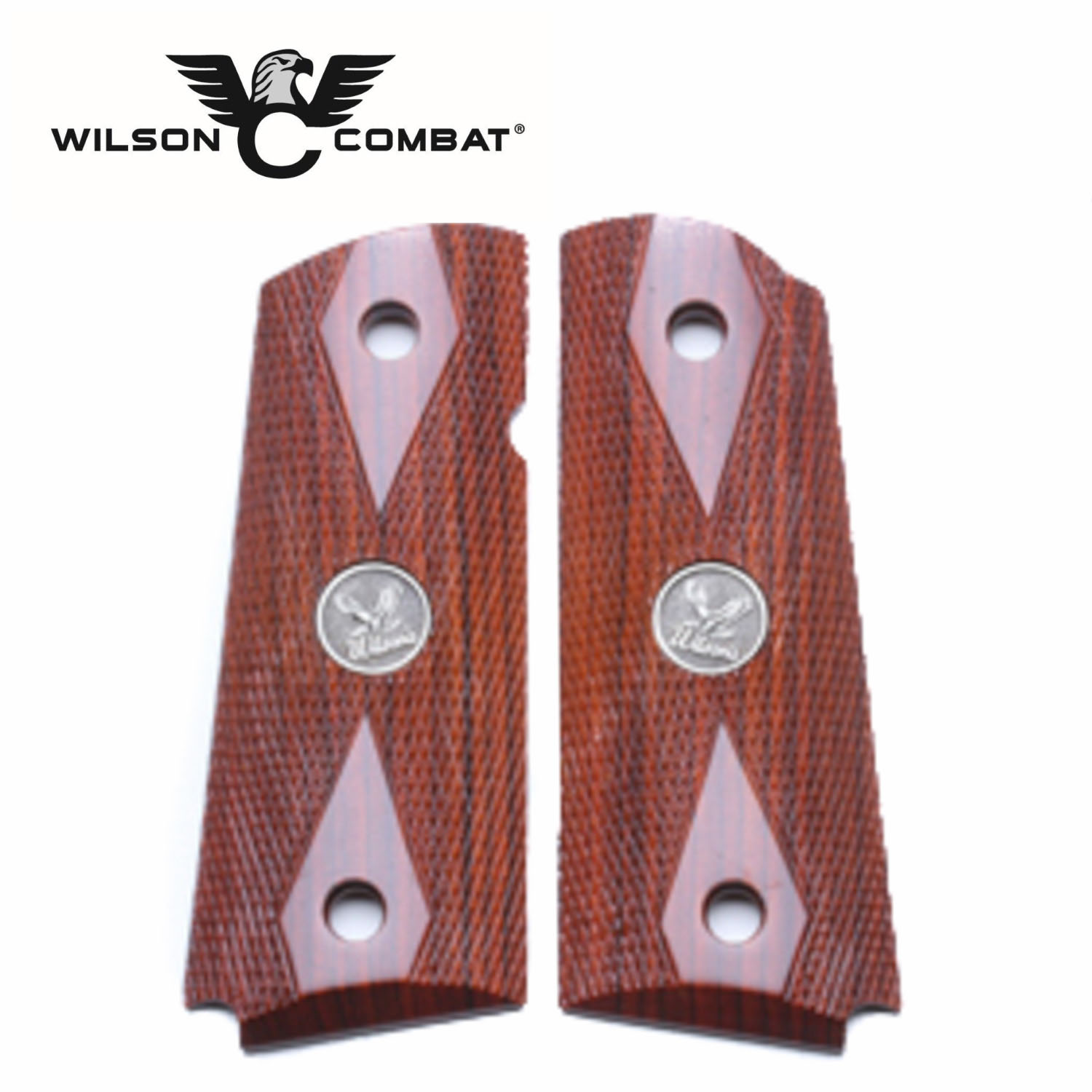 Wilson Combat 1911 Grips, Compact, Cocobolo, Double Diamond: MGW