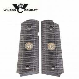 Wilson Combat 1911 Grips, Compact, Diamondwood, Fully Checkered