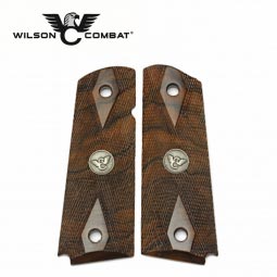 Wilson Combat 1911 Grips, Full Size, French Walnut, Double Diamond