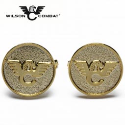 Wilson Combat 1911 Grip Medallion, Gold Plated, Set of 2