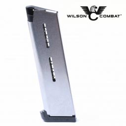 Wilson Combat 1911 Magazine, 45 ACP Full Size 7 Round, Aluminum Base Pad