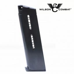 Wilson Combat 1911 Magazine, 45 ACP Full Size 7 Round, Lo-Profile Steel Base Pad, Black