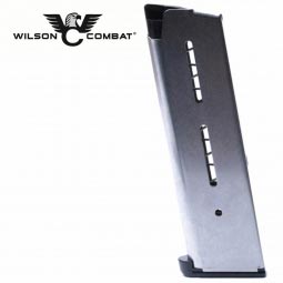 Wilson Combat 1911 Magazine, 45 ACP Full Size 8 Round, Lo-Profile Steel Base Pad