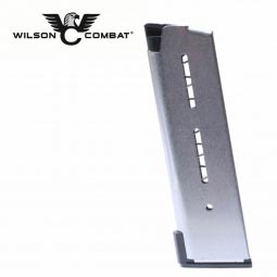 Wilson Combat 1911 Magazine, 45 ACP Compact 8 Round, Lo-Profile OM Steel Base Pad