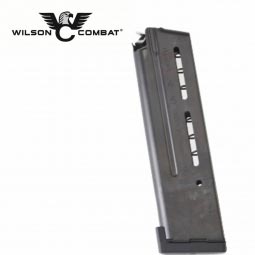 Wilson Combat 1911 Elite Tactical Magazine, 9mm Full Size 10 Round, Aluminum Base Pad, Black