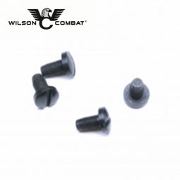 Wilson Combat 1911 Grip Screws, Slot Head, Black Armor-Tuff, Package of 4