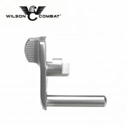 Wilson Combat 1911 Bullet Proof Thumb Safety, Retro Checkered Tab Lever, Stainless