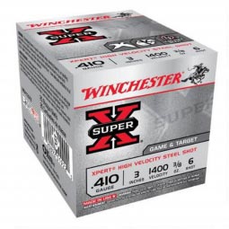 Winchester Xpert Steel 410 Gauge 3" 3/8oz. #6 Shot, 25 Round Box