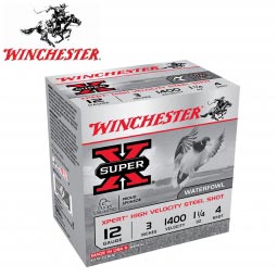 Winchester Xpert Steel 12 Gauge 3" 1-1/4oz. #4 Shot, 25 Round Box