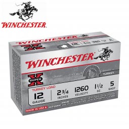 Winchester Super X Turkey 12ga. 2-3/4" #5 Shot, 10 round box